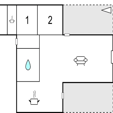 Two-bedroom Holiday With A Fireplace 09 Semesterbostad *